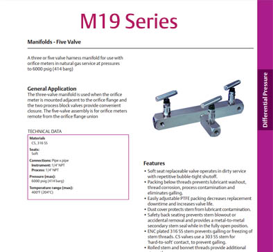 M19 Series - 5 Valve Harness Manifolds